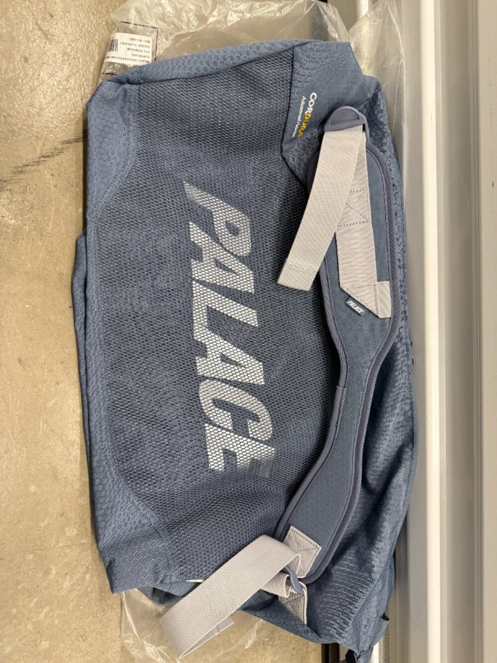 Palace cordura eco hex ripstop clipper bag slate grey